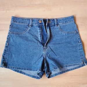 Denim high-waisted shorts - LAST CHANCE
